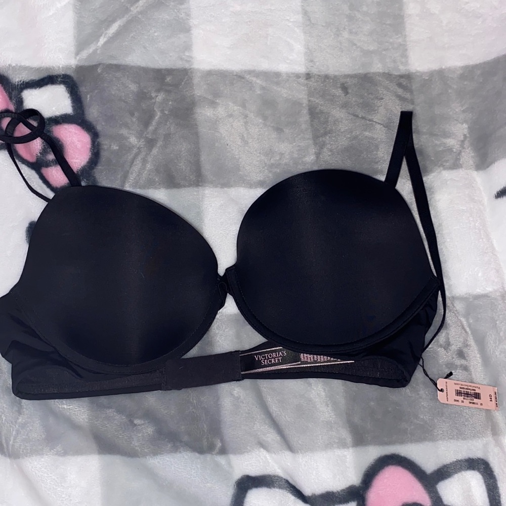 34d black Victoria secret push up bra nwt
